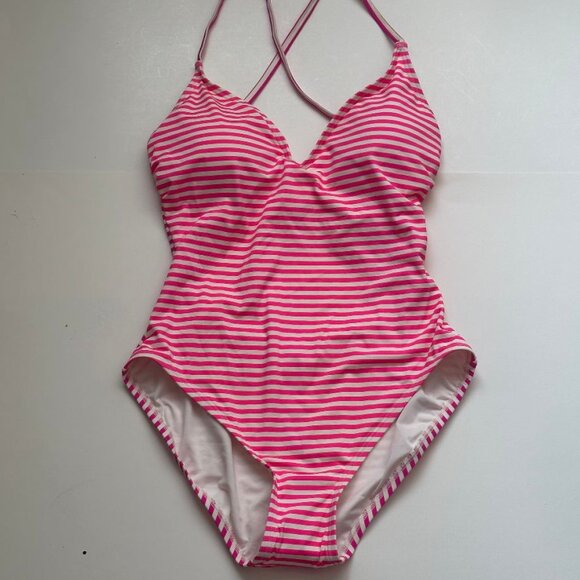 NWT $148 KATE SPADE NEW YORK STRIPED SWIMSUIT SIZE XL - Picture 3 of 5
